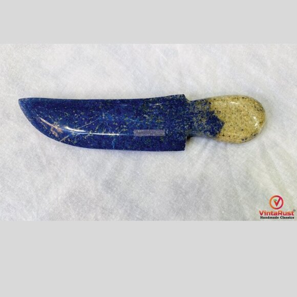 Natural Lapis lazuli Handmade Knife, Lapis Lazuli Stone Decorative Knife - Picture 1 of 3